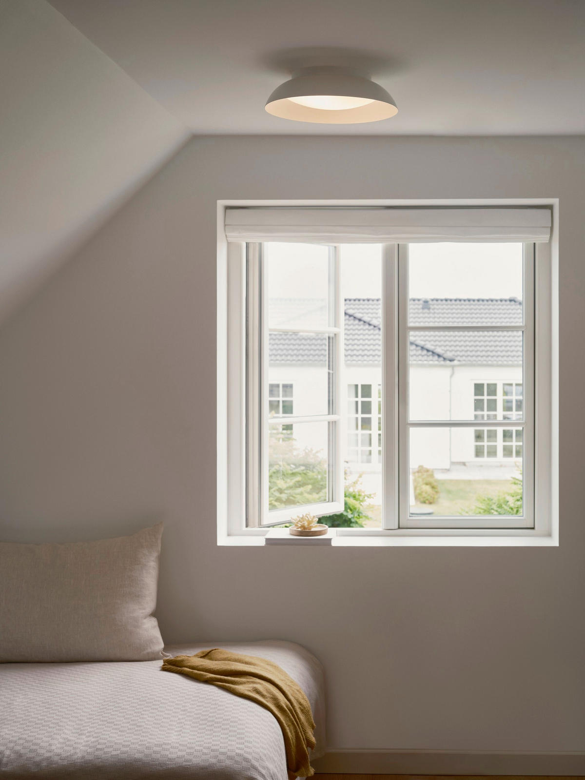 DECKENLEUCHTE Nivora 36/10,5 cm  - Weiß, Design, Metall (36/10,5cm) - Nordlux