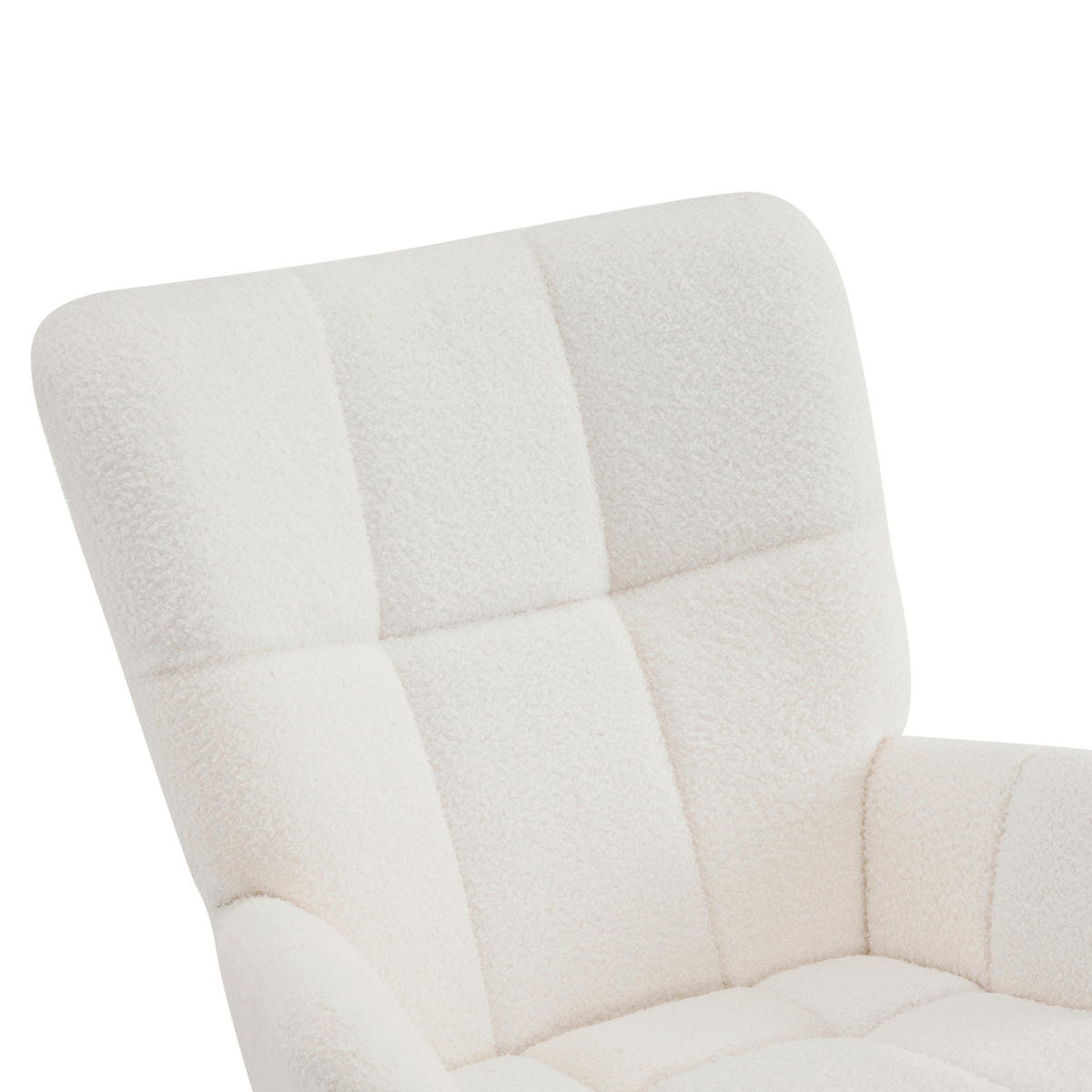 GUGALNIK,  bež tekstil - črna/ekru, Moderno, kovina/tekstil (67/85/85cm) - Xora