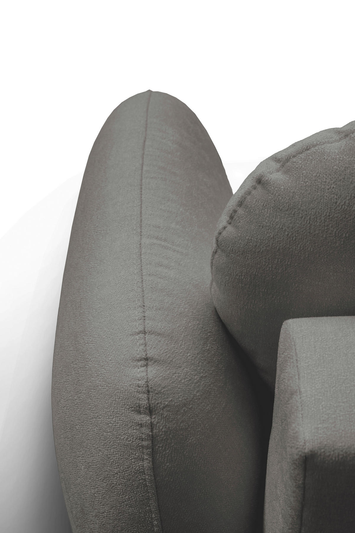 ECKSOFA VELU Grau Chenille  - Schwarz/Grau, Design, Textil (175/270cm) - MID.YOU