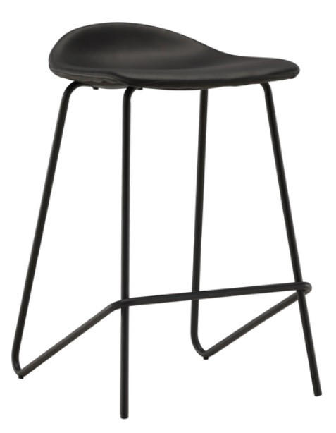 BARSTOL i svart  - svart, Design, metall/trä (41/72/46cm) - Best Price