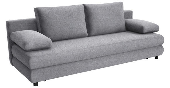 SCHLAFSOFA Taras  mit Stoffauswahl Webstoff Hellgrau  - Hellgrau/Schwarz, Design, Kunststoff/Textil (197/77/81cm) - Xora