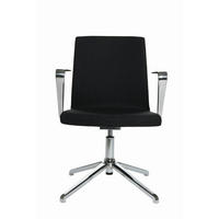 ARMLEHNSTUHL     - Schwarz, Design, Metall (51/86-95/46cm) - Topstar