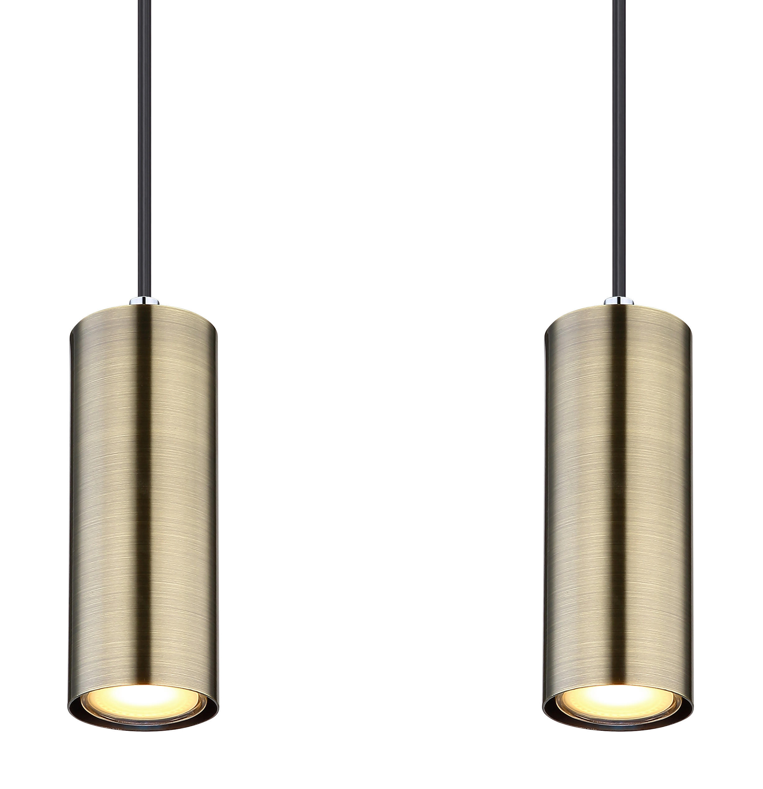 LAMPĂ SUSPENDATĂ 65/6/120 cm  - negru/alămiu, Design, metal (65/6/120cm) - Globo