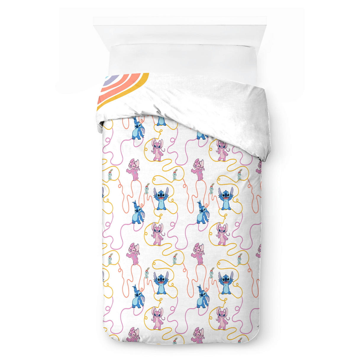 KINDERBETTWÄSCHE Disney Lilo and Stitch 135/200 cm  - Multicolor/Weiß, Basics, Textil (135/200cm)
