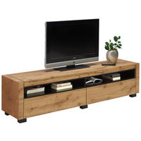 LOWBOARD  180/46/40 cm  - Eichefarben/Schwarz, Design, Holzwerkstoff (180/46/40cm) - Xora