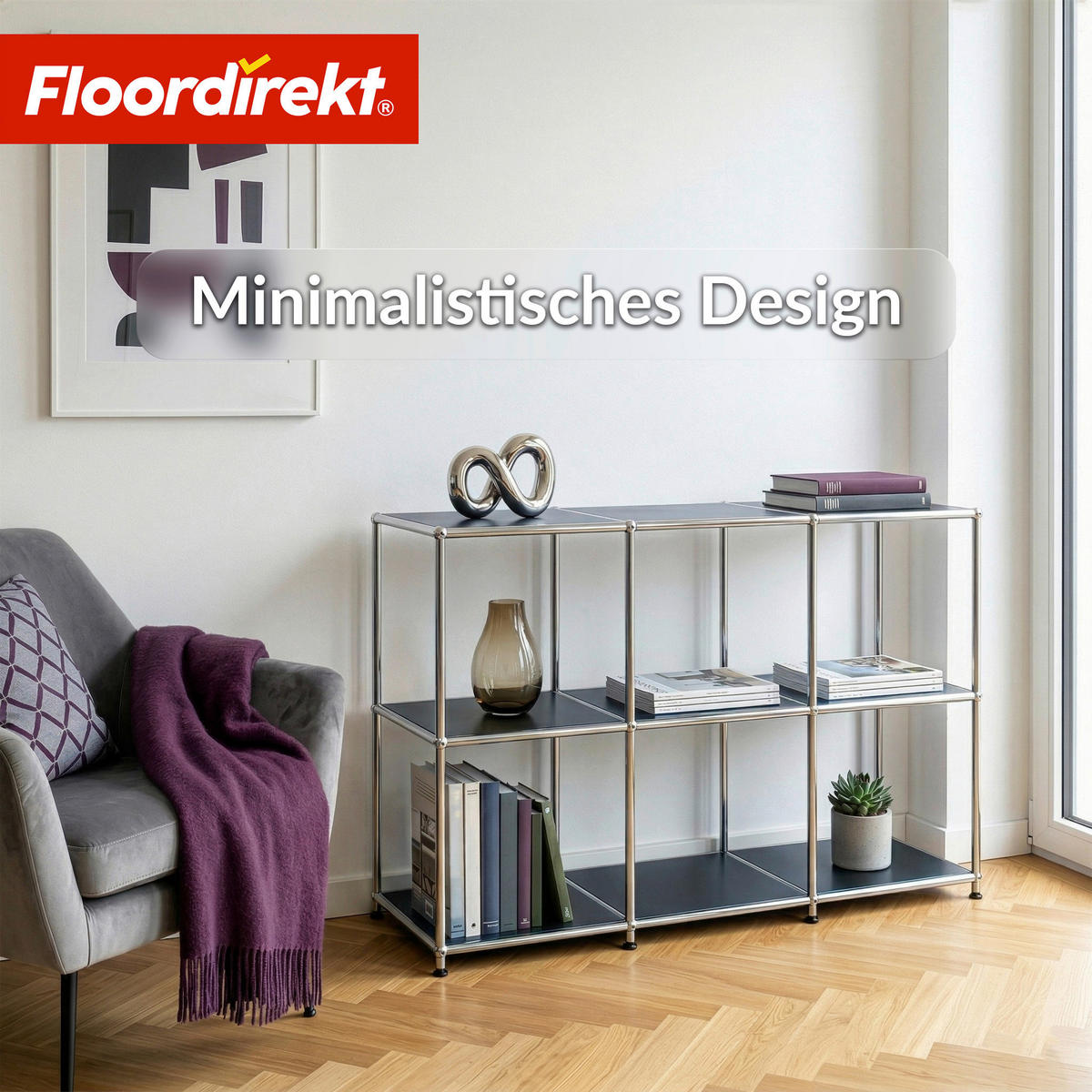 SIDEBOARD Concept Epure MK-018 116/82/40 cm  - Schwarz, Basics, Metall (116/82/40cm) - Floordirekt
