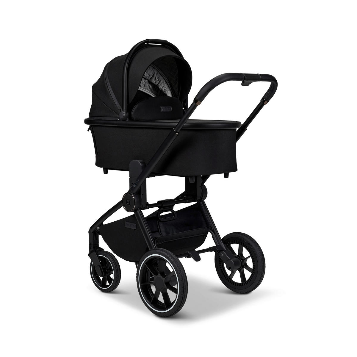 KOMBIKINDERWAGEN  Resea+  Onyx  - Schwarz, Basics, Textil (98.5/58/122cm) - Moon