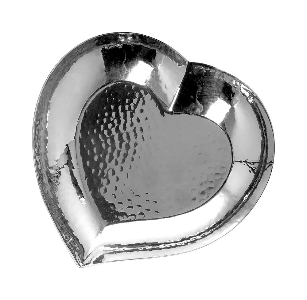 DEKOSCHALE - Silberfarben, Basics, Metall (16/16/2,5cm) - Fink