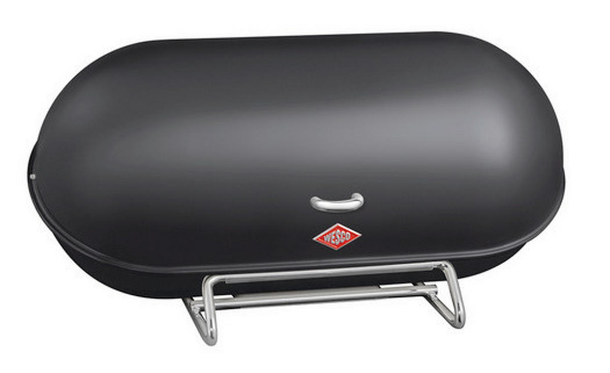 BROTKASTEN - Schwarz, KONVENTIONELL, Metall (44,3/21/23cm) - Wesco