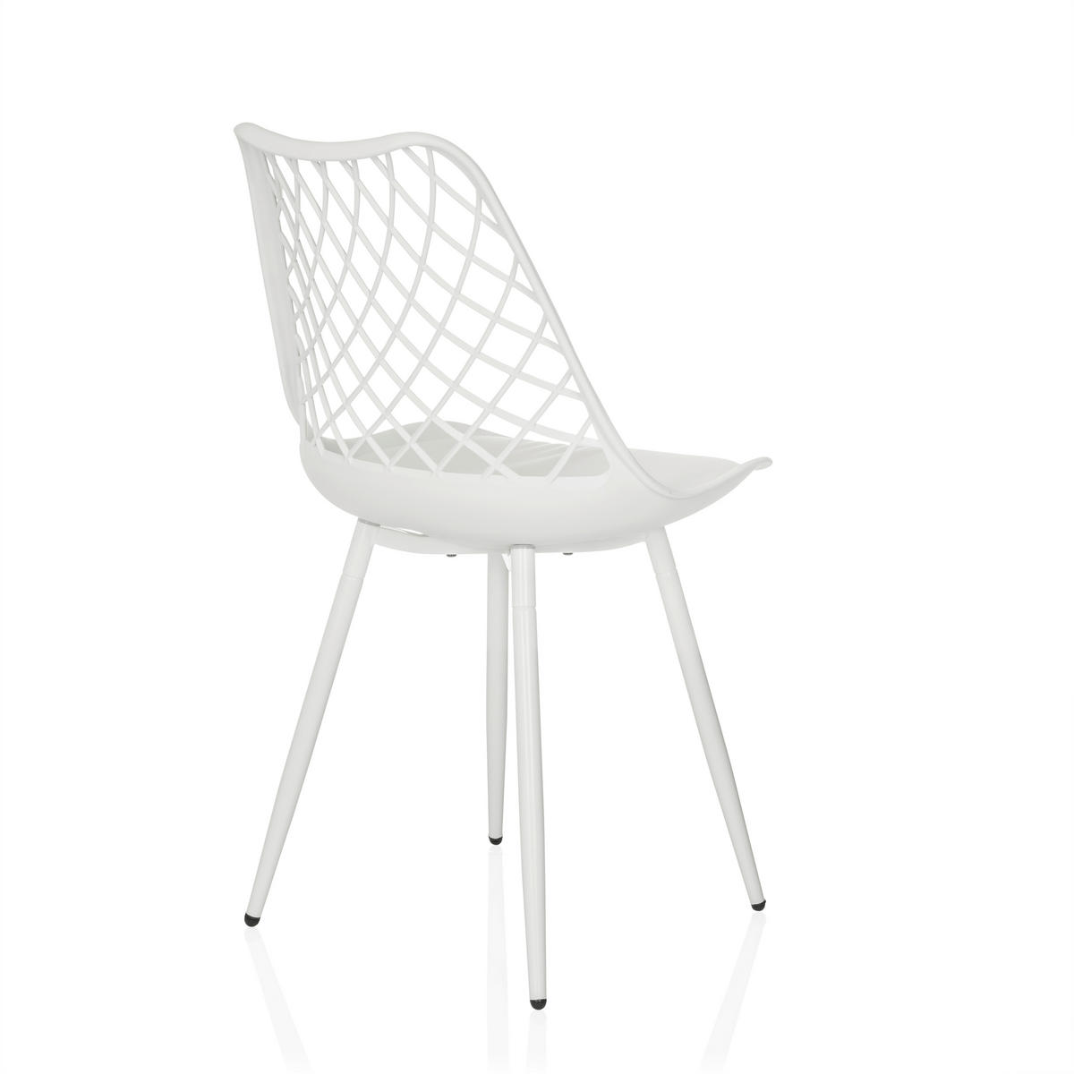 GARTENSTUHL Weiß  - Weiß, MODERN, Kunststoff/Metall (48/83/57cm) - MID.YOU