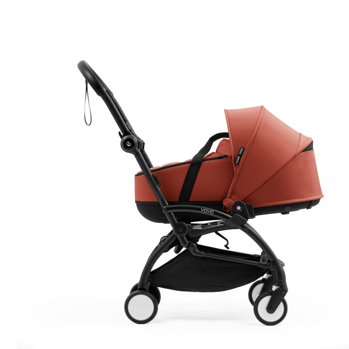 KOŠARA ZA KOLICA    - tamno ružičasta, Basics, tekstil (45,5/44/77cm) - Stokke