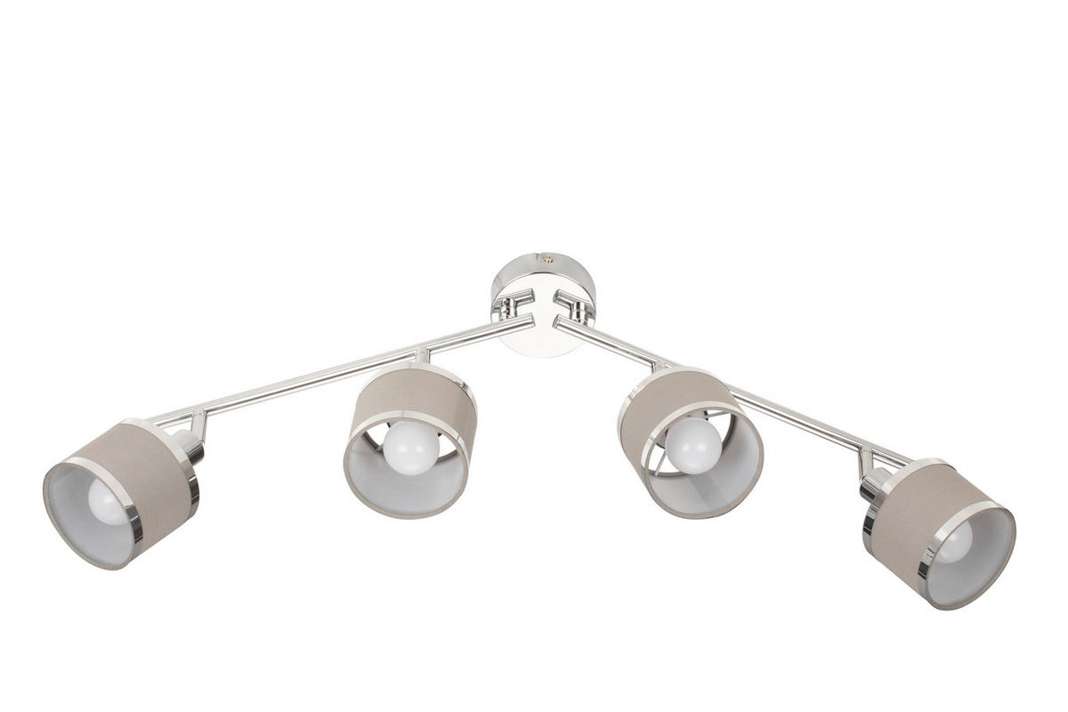STRAHLER Anello 89,3/10/19,5 cm   - Chromfarben/Grau, Basics, Kunststoff/Textil (89,3/10/19,5cm) - Novel