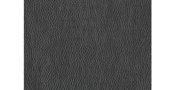 2,5-SITZER  in Echtleder Schwarz   - Schwarz, Design, Leder/Metall (200/102/92cm) - Johann Jakob