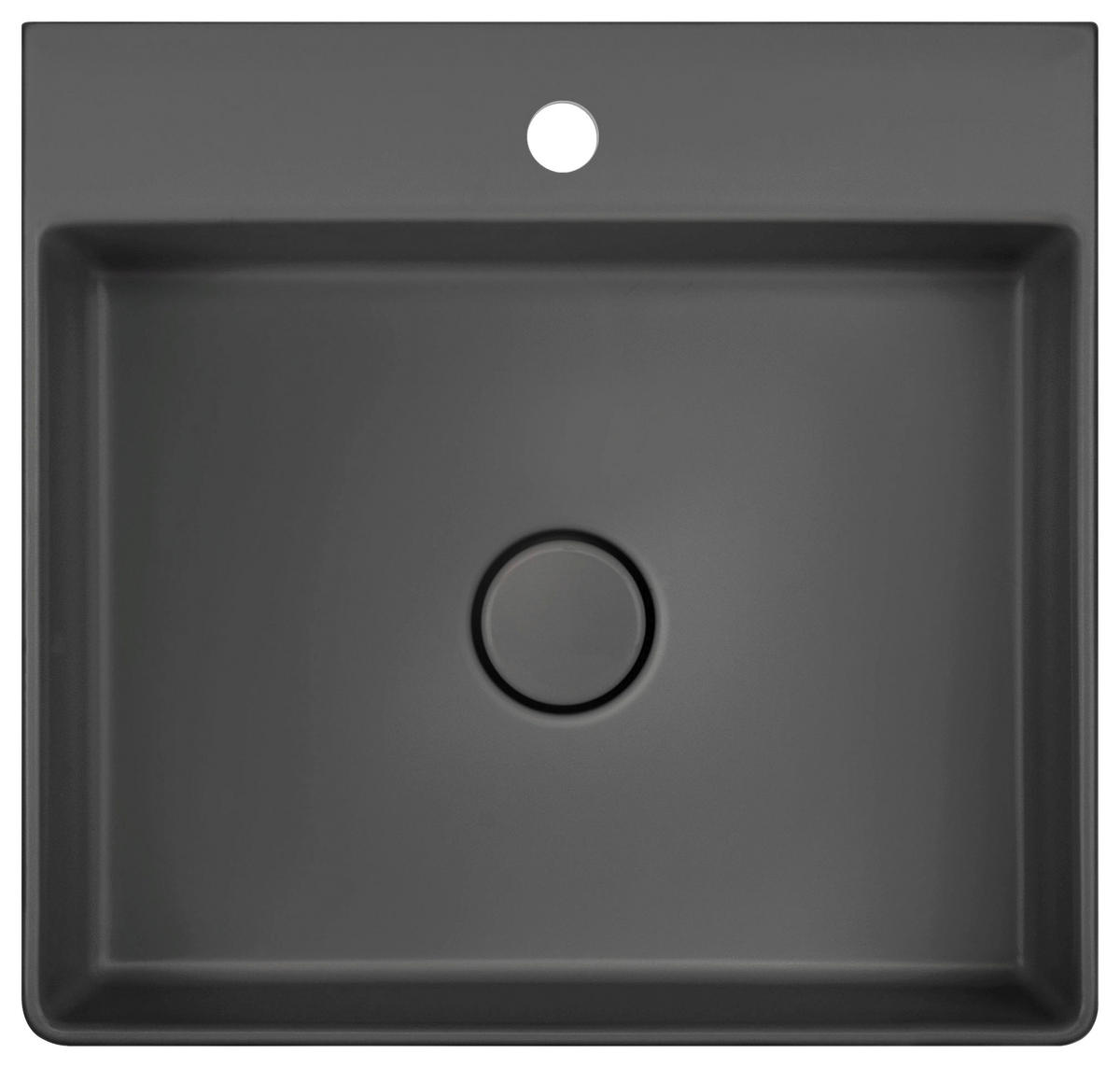 WASCHBECKEN 50/11/47,3 cm  - Schieferfarben, Basics, Keramik (50/11/47,3cm) - Systemceram