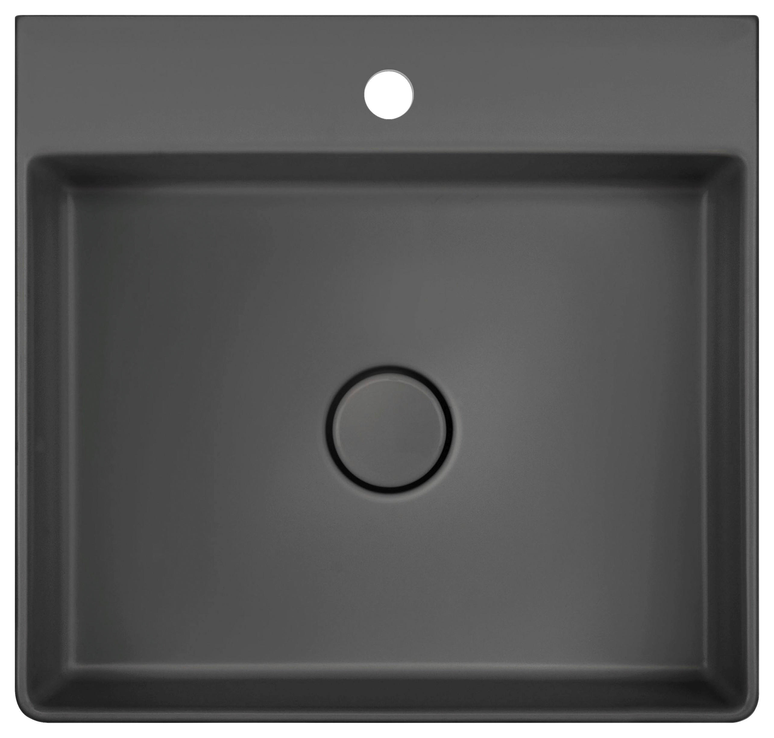 Systemceram Waschbecken Sanara 50 Schiefer 50x11x47.3 cm