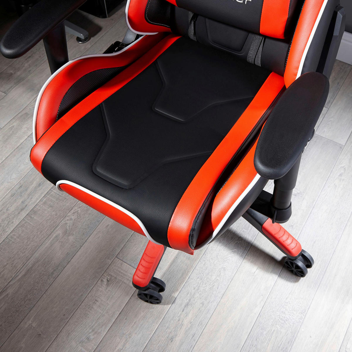 GAMINGSTUHL Rot, Schwarz Metall, Kunststoff, Textil   - Rot/Schwarz, MODERN, Kunststoff/Textil (59,9/122/66cm) - X Rocker