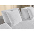 SCHLAFSOFA Chenille Hellgrau  - Hellgrau/Schwarz, KONVENTIONELL, Kunststoff/Textil (235-255/80/116-138cm) - Carryhome