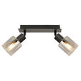 STRAHLER 25/8/18,2 cm - Schwarz, Basics, Glas/Metall (25/8/18,2cm) - Novel