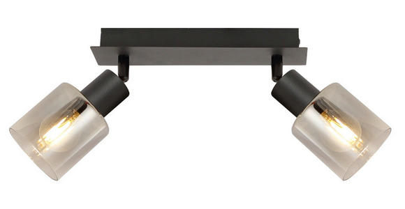 STRAHLER 25/8/18,2 cm - Schwarz, Basics, Glas/Metall (25/8/18,2cm) - Novel