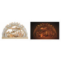 WEIHNACHTSPYRAMIDE  - Beige, Basics, Holz (45,0/8,0/28,5cm) - X-Mas