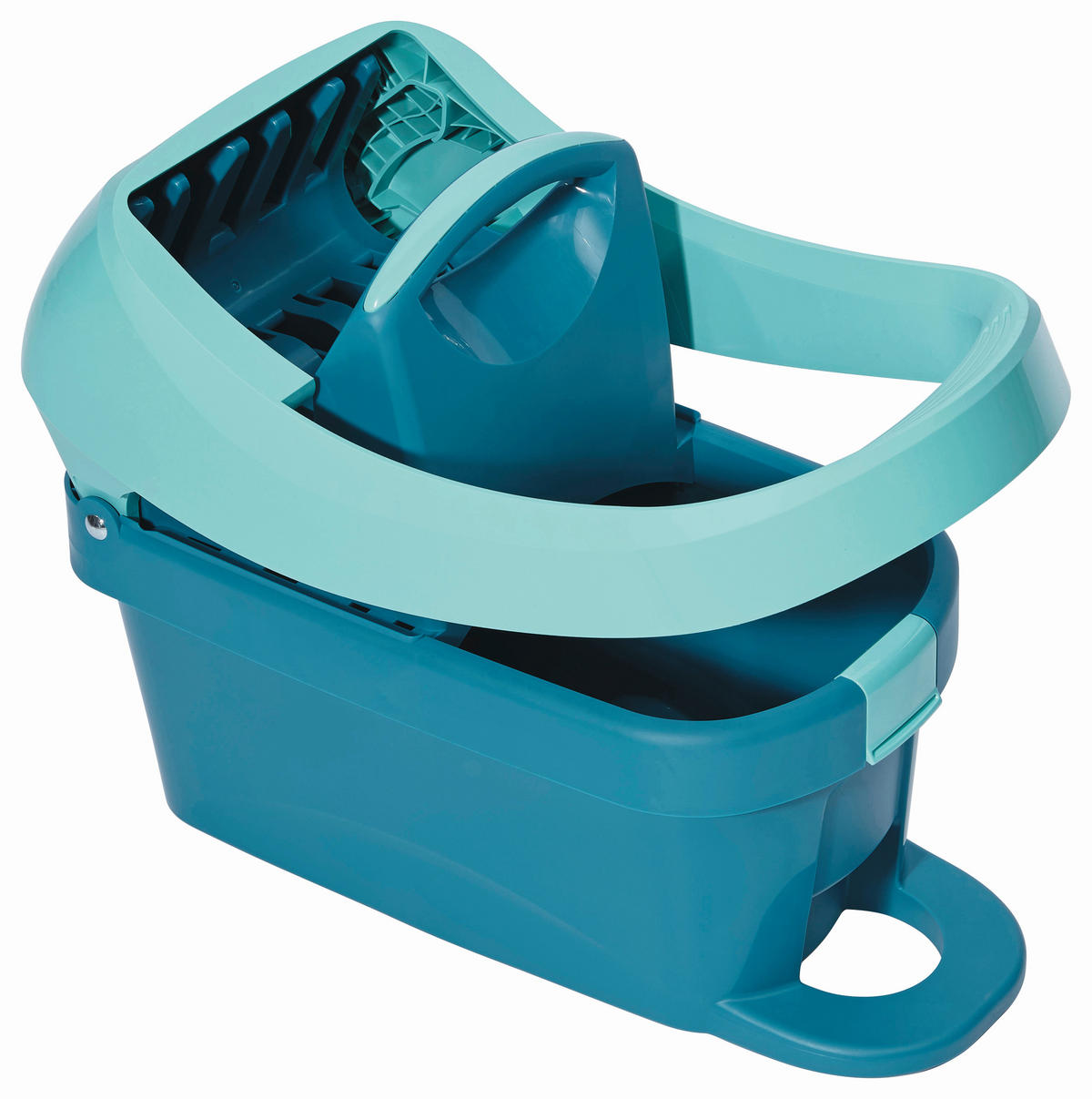 WISCHTUCHPRESSE MIT ROLLEN PROFI XL MOBILE  - Türkis, Basics, Kunststoff (39/29/51cm) - Leifheit