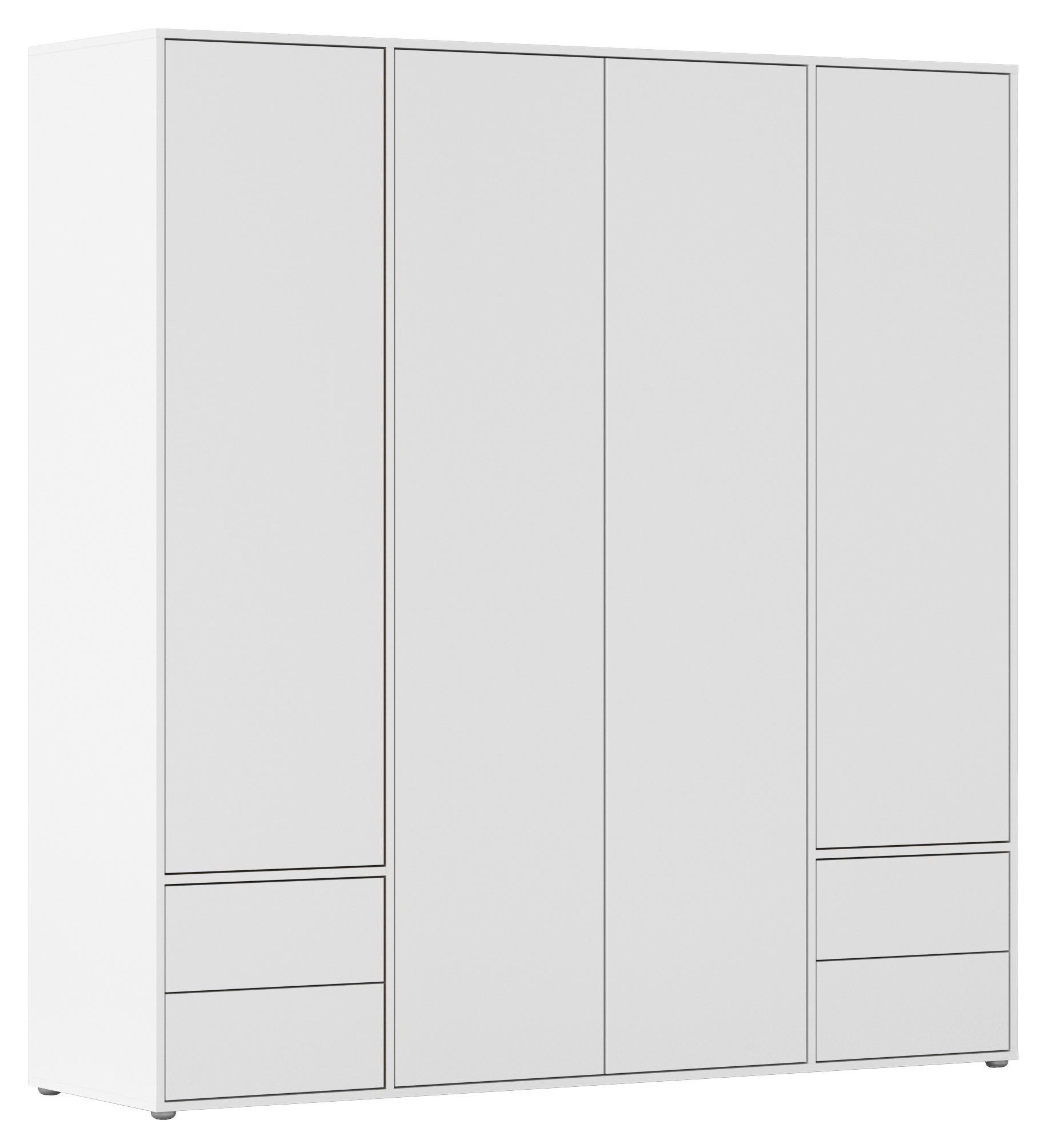 DREHTÜRENSCHRANK in Weiss  - Weiss, Modern, Holzwerkstoff (187/194/53cm) - Rauch Möbel