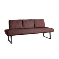 SITZBANK 209/92/78 cm  in Rosa  - Schwarz/Rosa, Design, Textil/Metall (209/92/78cm) - Dieter Knoll