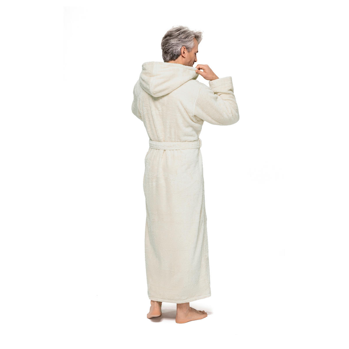 BADEMANTEL XS Unisex  - Naturfarben, Basics, Textil (XSnull) - Moeve