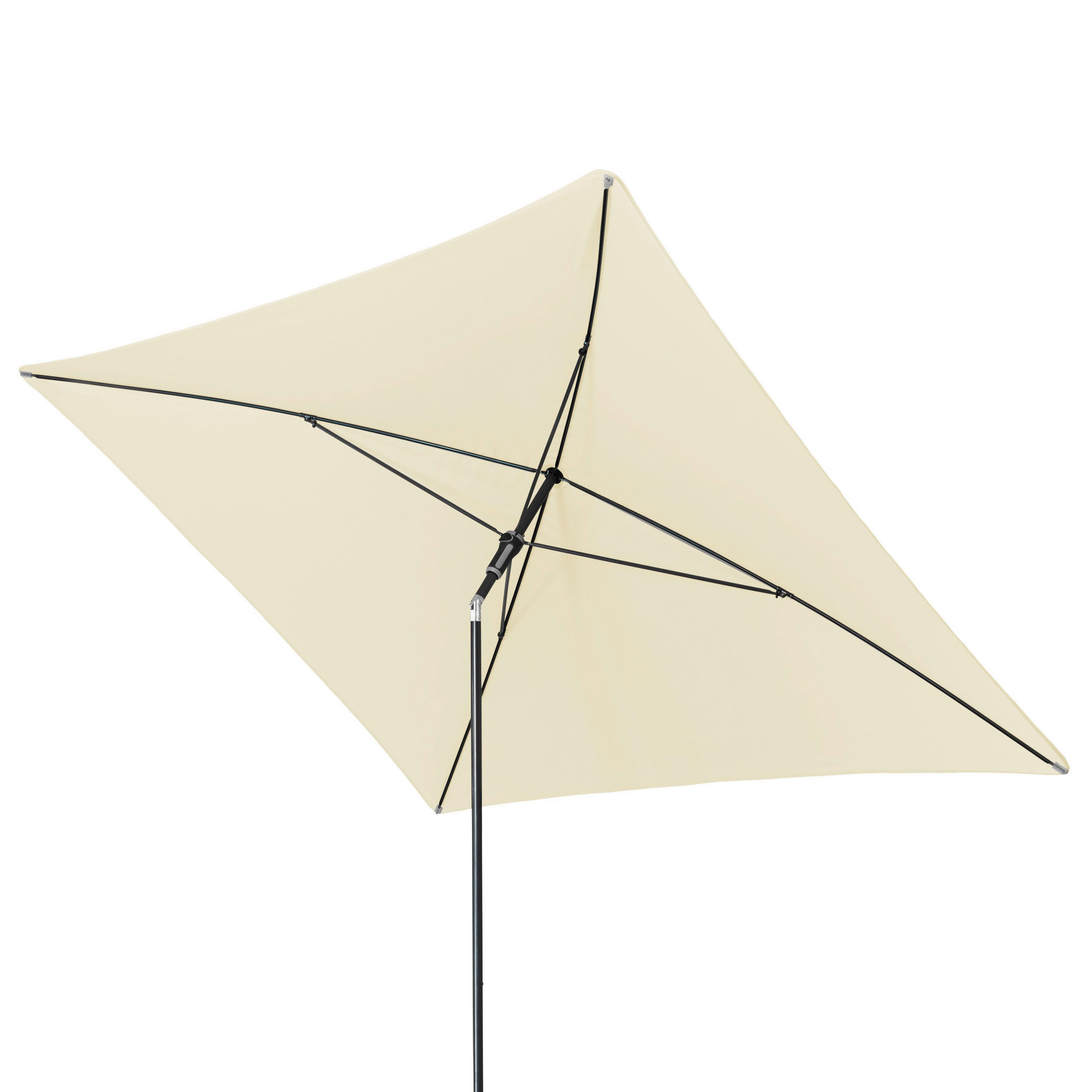 SONNENSCHIRM 230x190 cm Naturfarben  - Anthrazit/Naturfarben, Basics, Textil/Metall (230/190cm) - Doppler