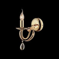 FALILÁMPA - sárgarézszínű, Basics, fém (32/12cm)