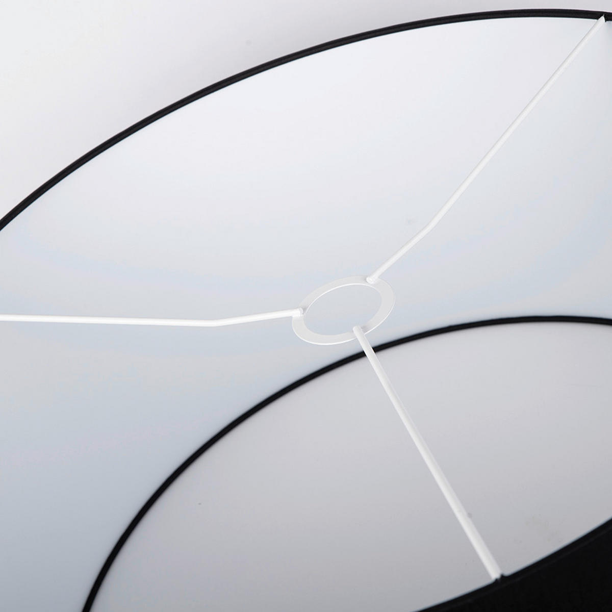 LEUCHTENSCHIRM 50/25 cm  - Schwarz, Basics, Textil/Metall (50/25cm)