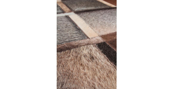 FLACHWEBETEPPICH 80/150 cm Lavish 410 Grau Grau  - Grau, Basics, Leder/Textil (80/150cm) - Novel