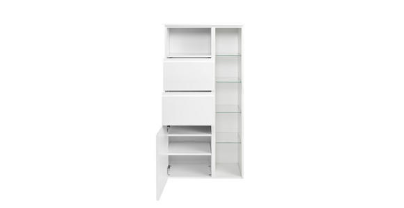 MIDISCHRANK 65/130/35 cm  - Weiß, Design, Holzwerkstoff (65/130/35cm) - Xora