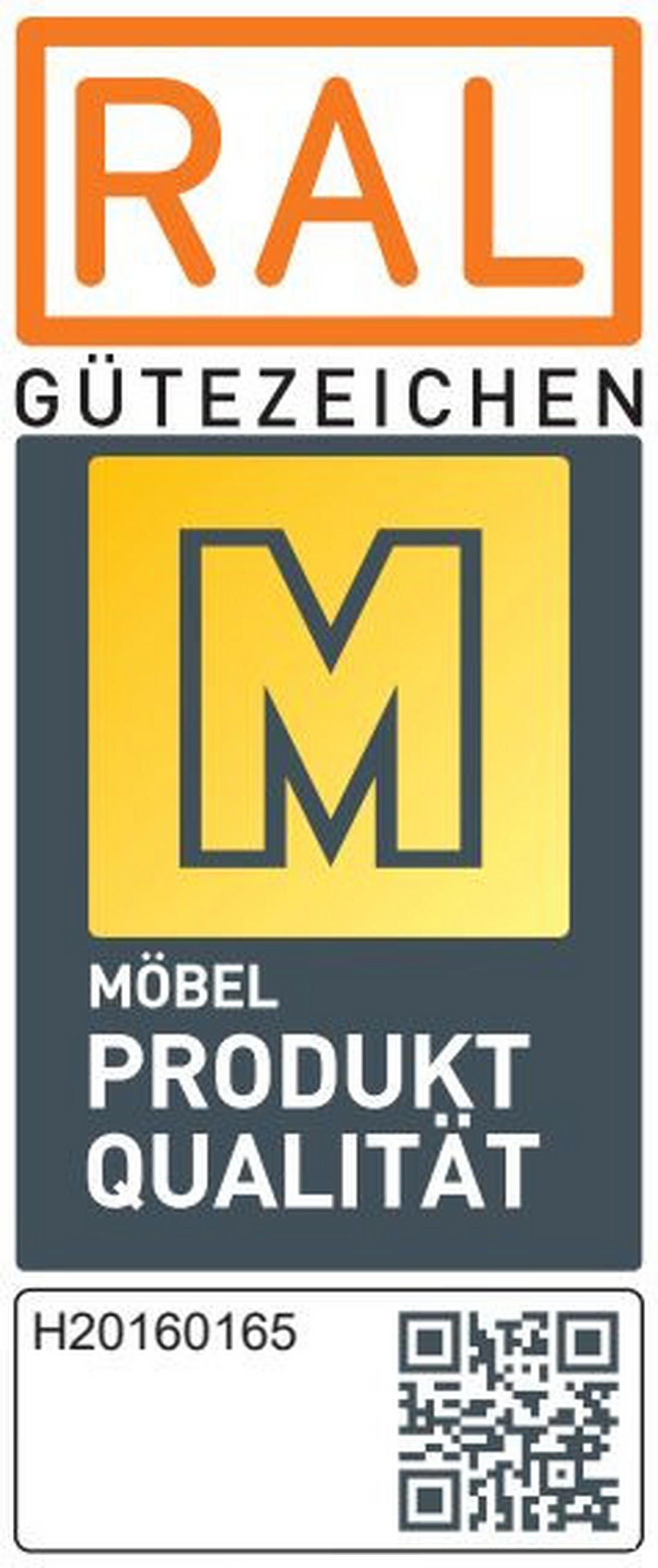 ECKKÜCHE 120/240 cm  in Graphitfarben  - Edelstahlfarben/Hellgrau, KONVENTIONELL, Glas/Holzwerkstoff (120/240cm) - Venda