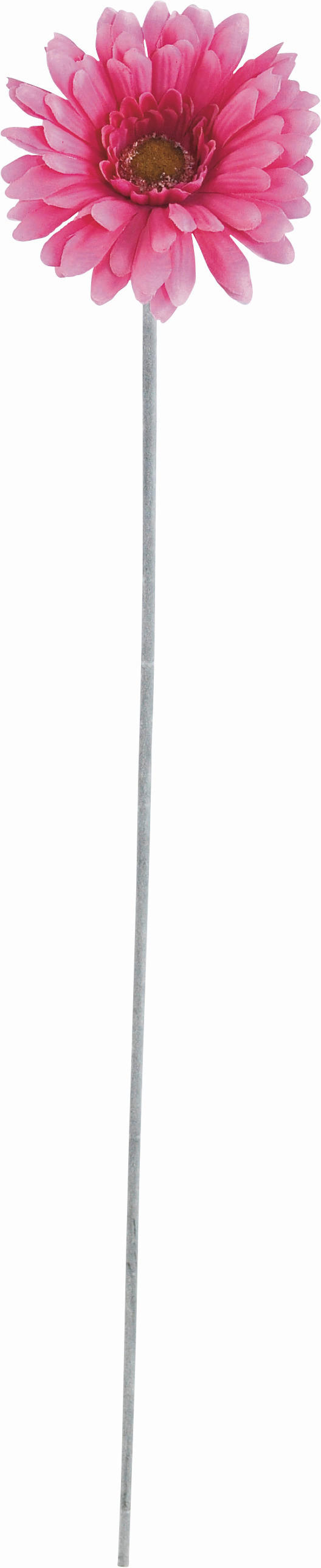 KUNSTBLUME - Pink/Grün, Basics, Kunststoff/Textil (56cm)