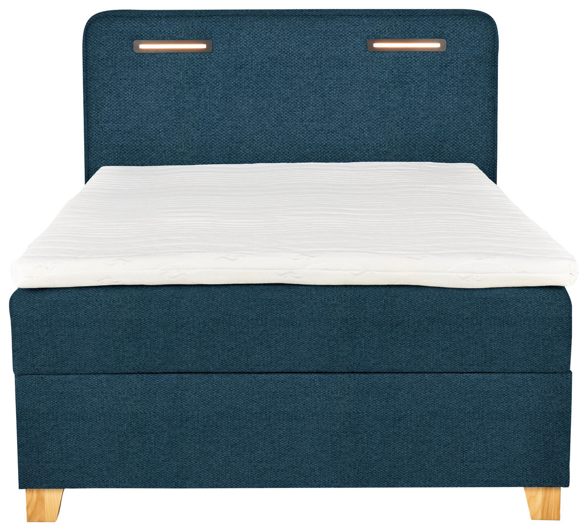 BOXBETT 120/200 cm  in Dunkelblau  - Dunkelblau, Konventionell, Holz/Textil (120/200cm) - Moderano