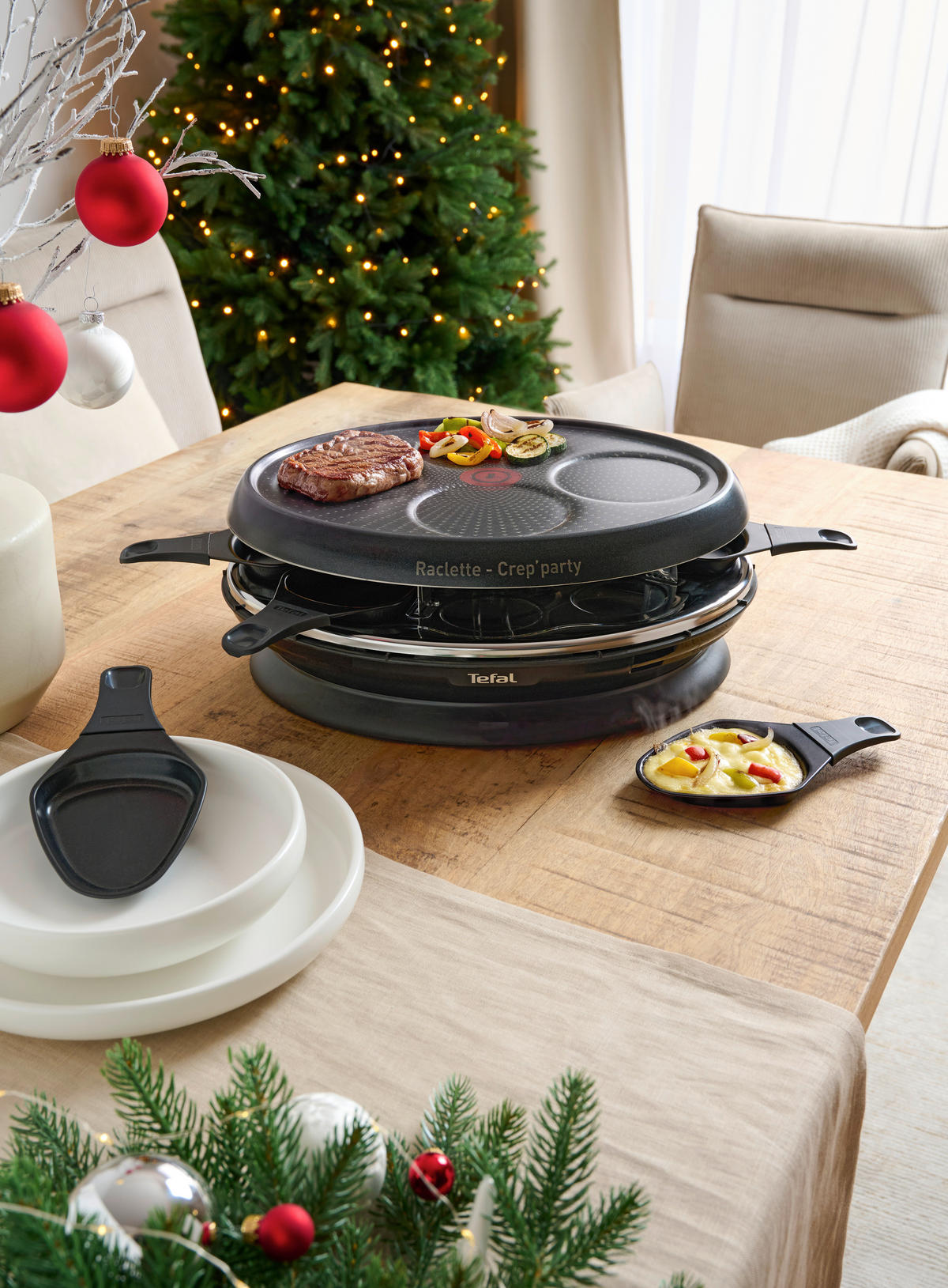 RACLETTE-GRILL STORE`INN  - Schwarz, Basics, Kunststoff/Metall (35/35/15cm) - Tefal