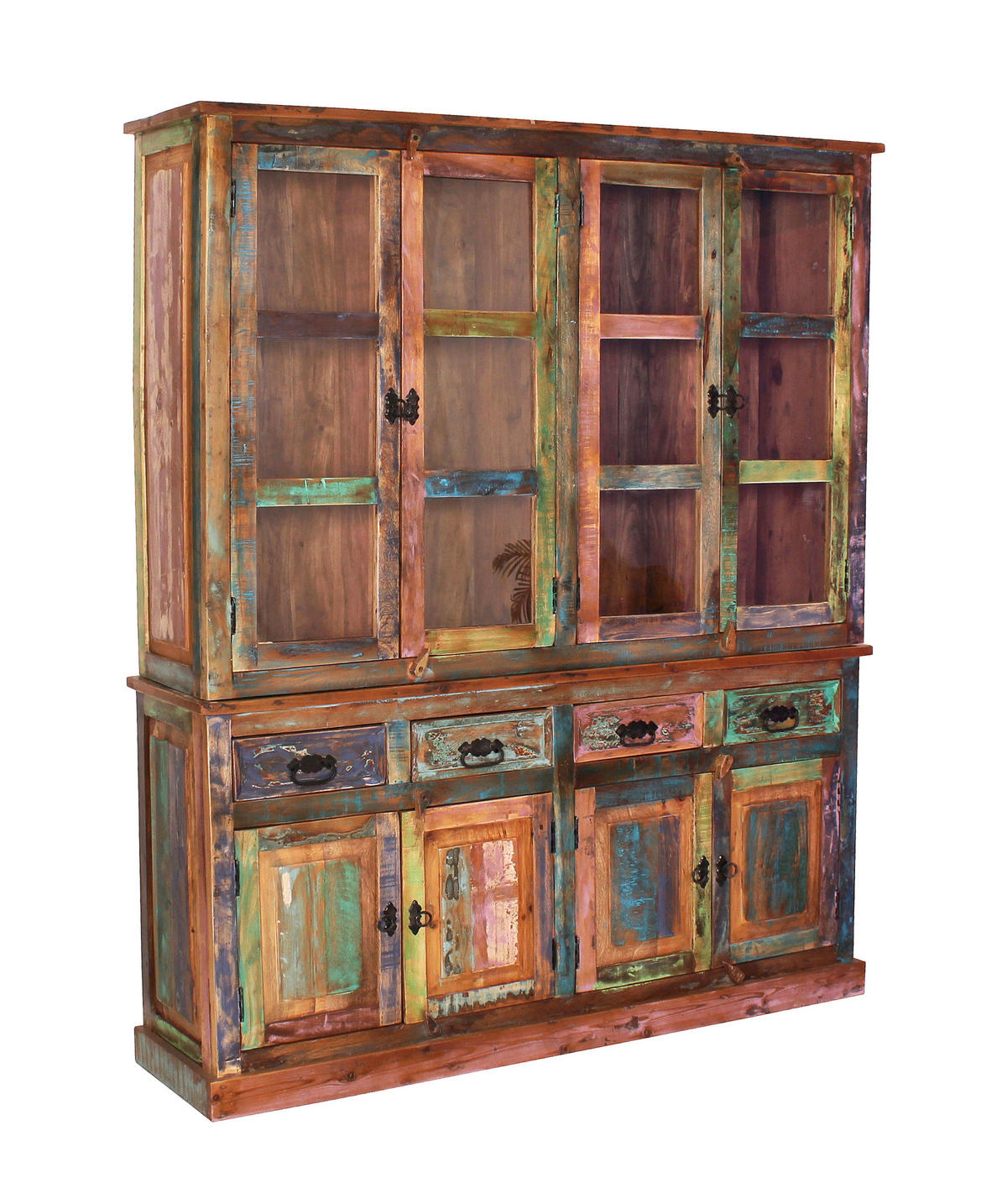 SIDEBOARD  160/80/40 cm 4 Schublade(n)  - Multicolor/Schwarz, Design, Holz/Metall (160/80/40cm) - MID.YOU