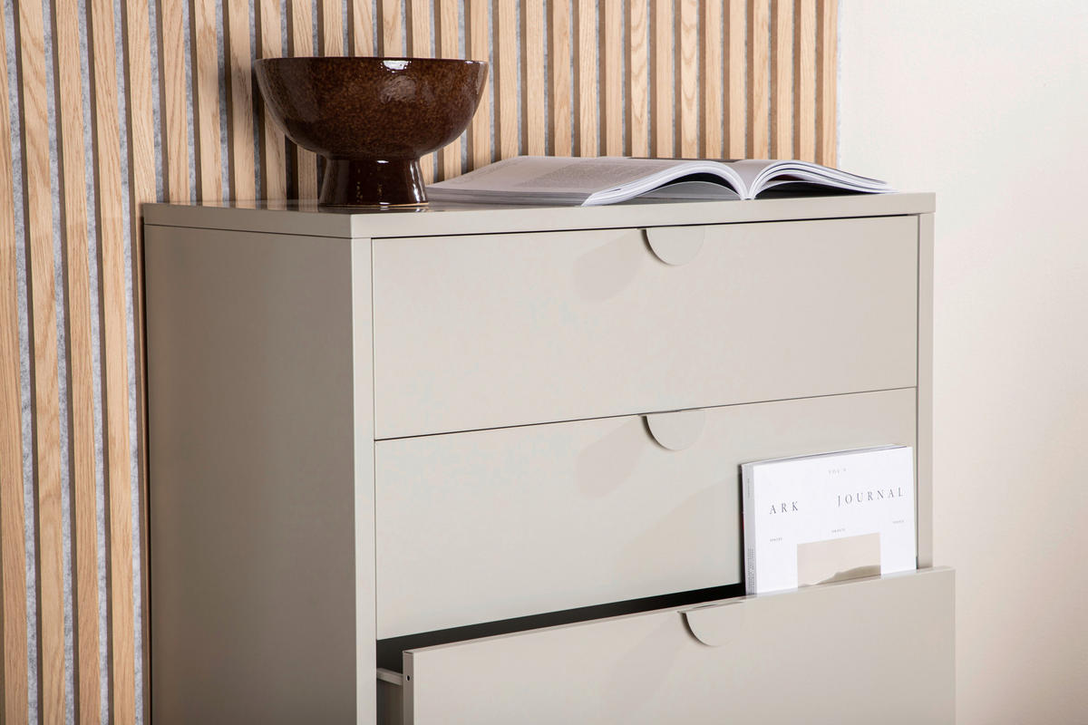 TV-BÄNK  i 78/98/40 cm  - beige, Design, metall (78/98/40cm) - Livetastic