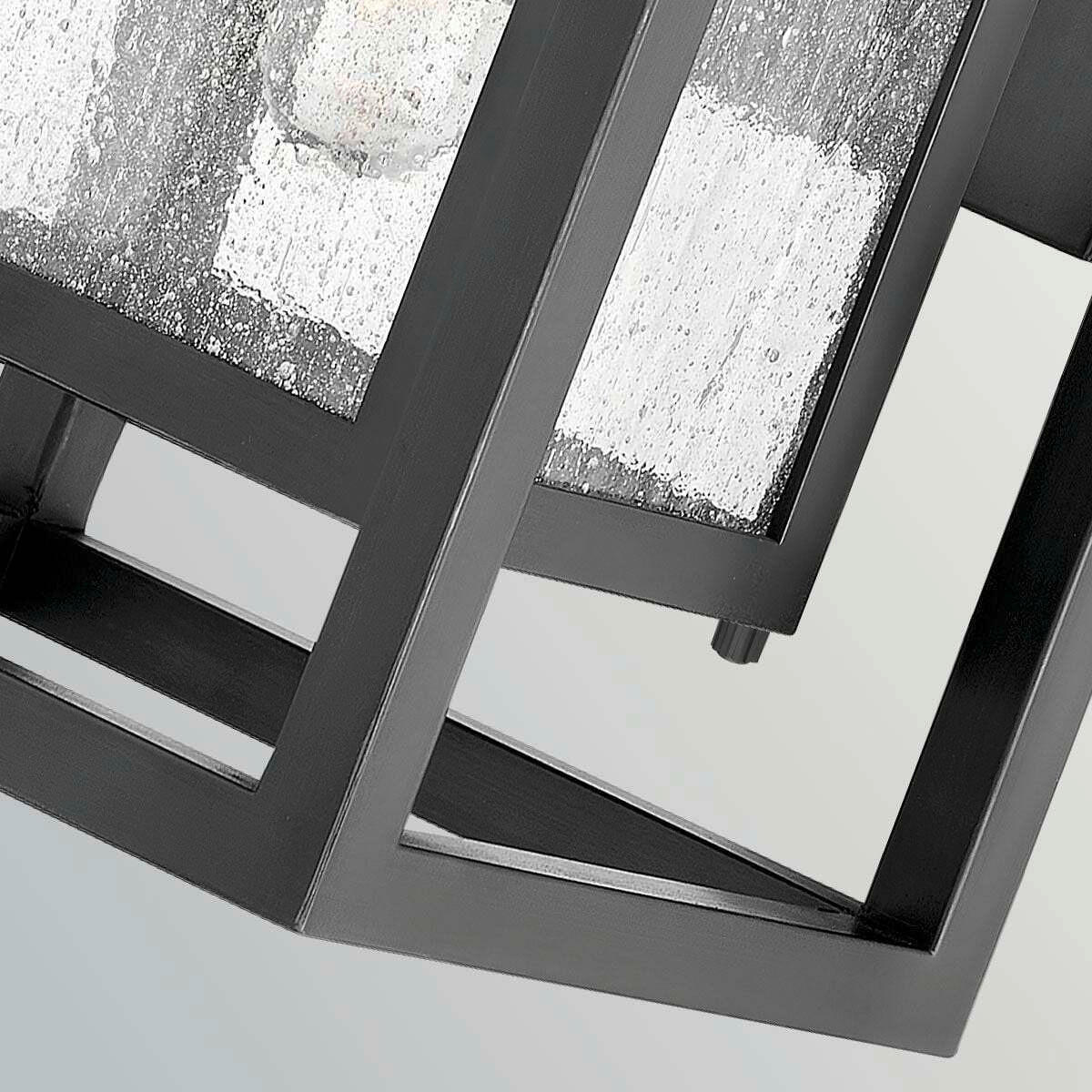 AUSSENWANDLEUCHTE Hinkley 30,5/17,8/17,3 cm  - Schwarz, Design, Glas/Metall (30,5/17,8/17,3cm) - Elstead Lighting