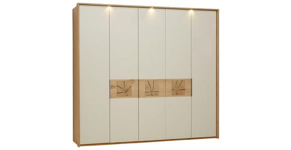 DREHTÜRENSCHRANK in Eichefarben, Sandfarben - Sandfarben/Eichefarben, KONVENTIONELL, Holz/Holzwerkstoff (249,6/229,4/59,5cm) - Dieter Knoll