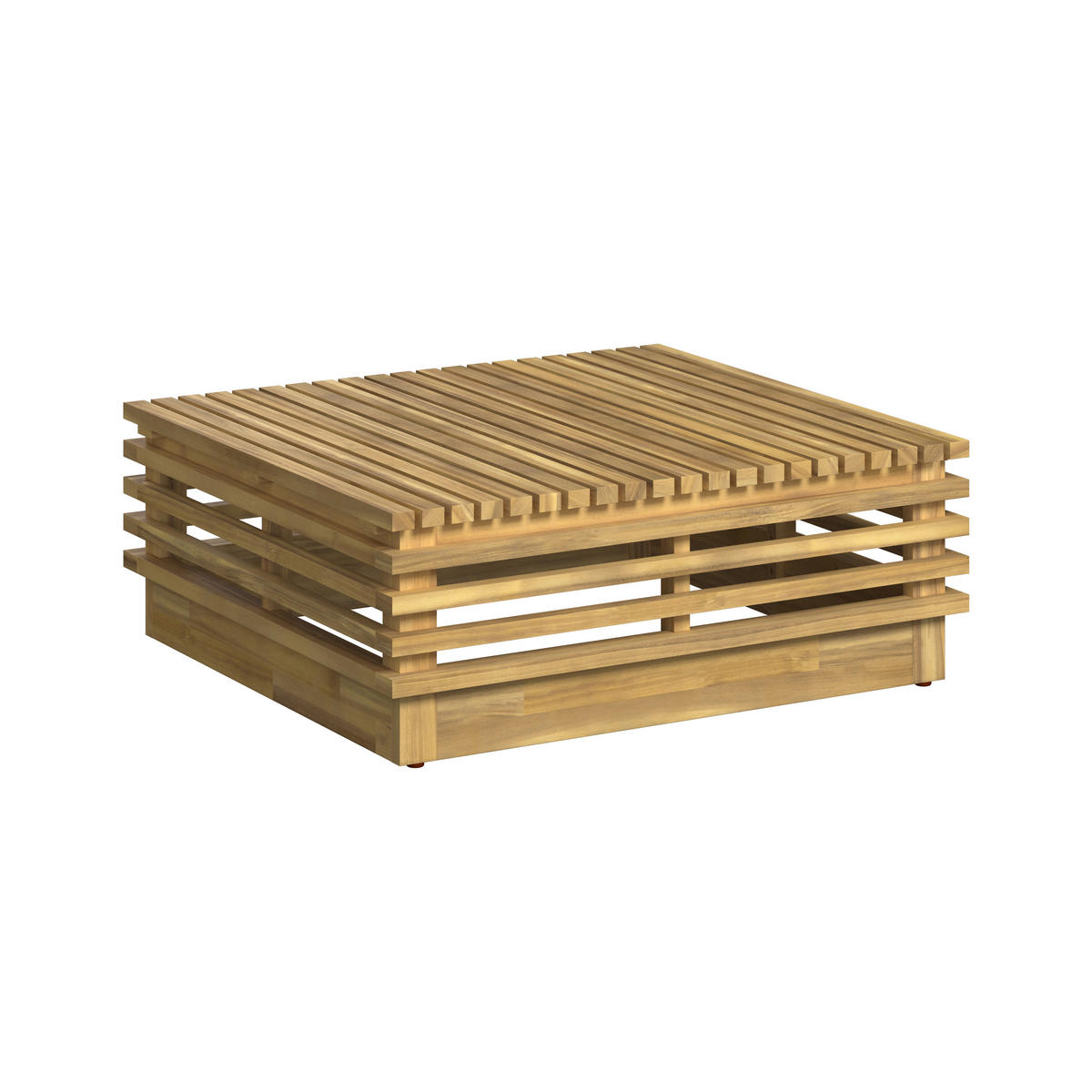 LOUNGEGARNITUR  287/212 cm  Akazie vollmassiv  - Akaziefarben, Natur, Holz/Kunststoff (287/212cm) - Ambia Garden