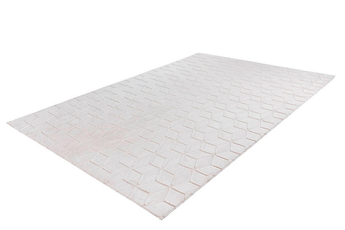TEPPICH 80/150 cm Vivica 125 Weiß / Creme Creme, Weiß  - Creme/Weiß, KONVENTIONELL, Textil (80/150cm)