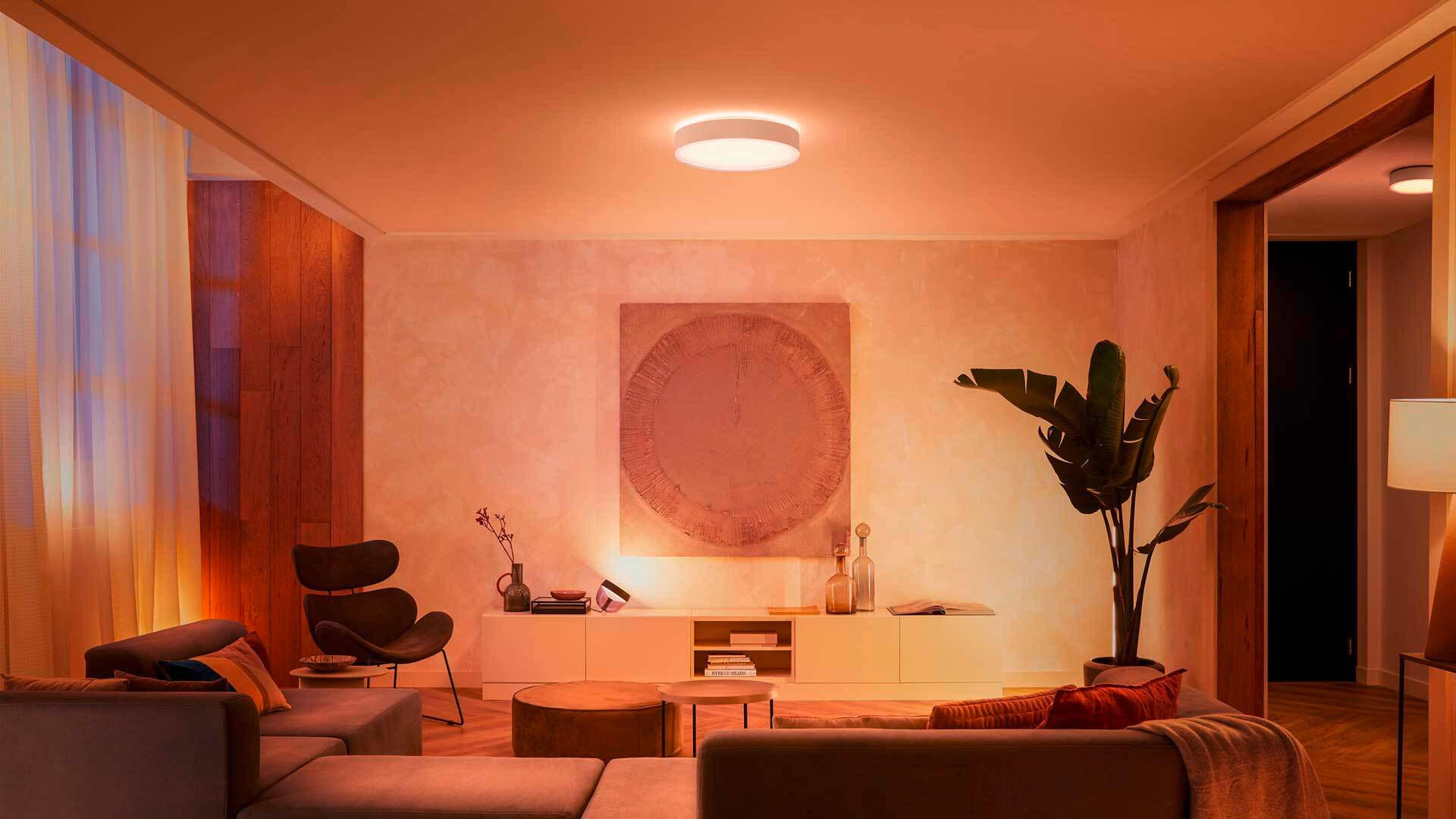 LED-DECKENLEUCHTE  42,5/8,4 cm    - Weiss, Design, Kunststoff (42,5/8,4cm) - Philips HUE