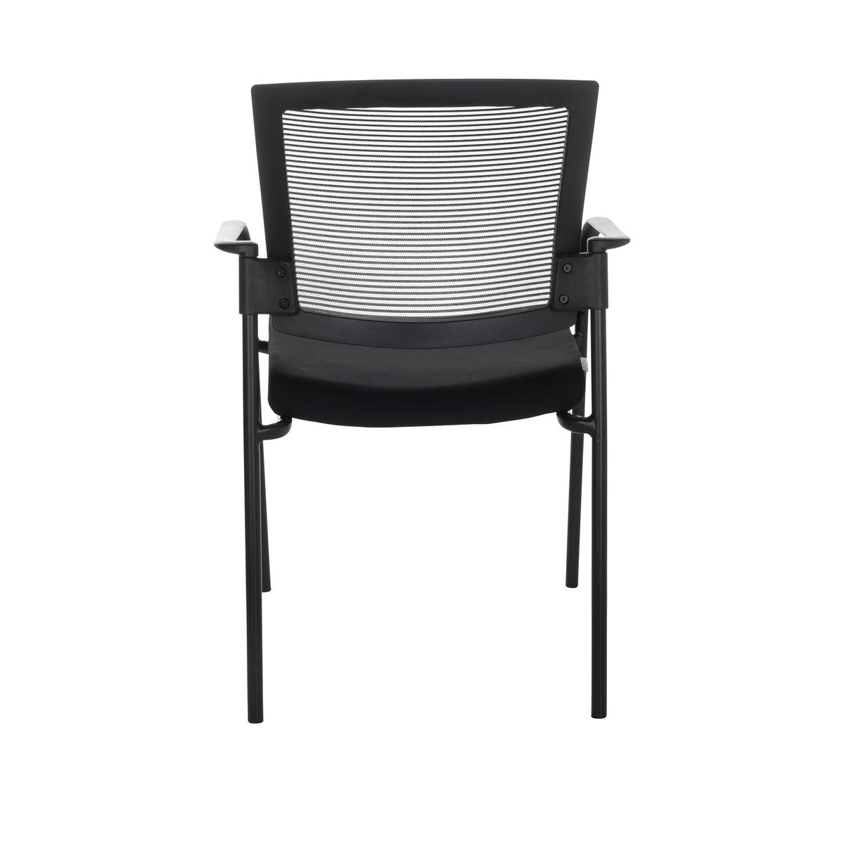 BESÖKSSTOL  i nätklädsel, flatväv svart  - svart, Basics, metall/textil (51/126/61cm) - MID.YOU