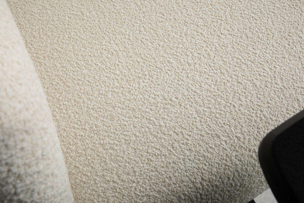 DREHSTUHL Velours Weiß, Beige  - Beige/Schwarz, MODERN, Kunststoff/Textil (71/111-120/58-62cm) - Topstar