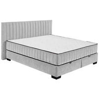 BOXBETT 180/200 cm  in Hellgrau  - Hellgrau/Schwarz, MODERN, Holzwerkstoff/Kunststoff (180/200cm) - MID.YOU
