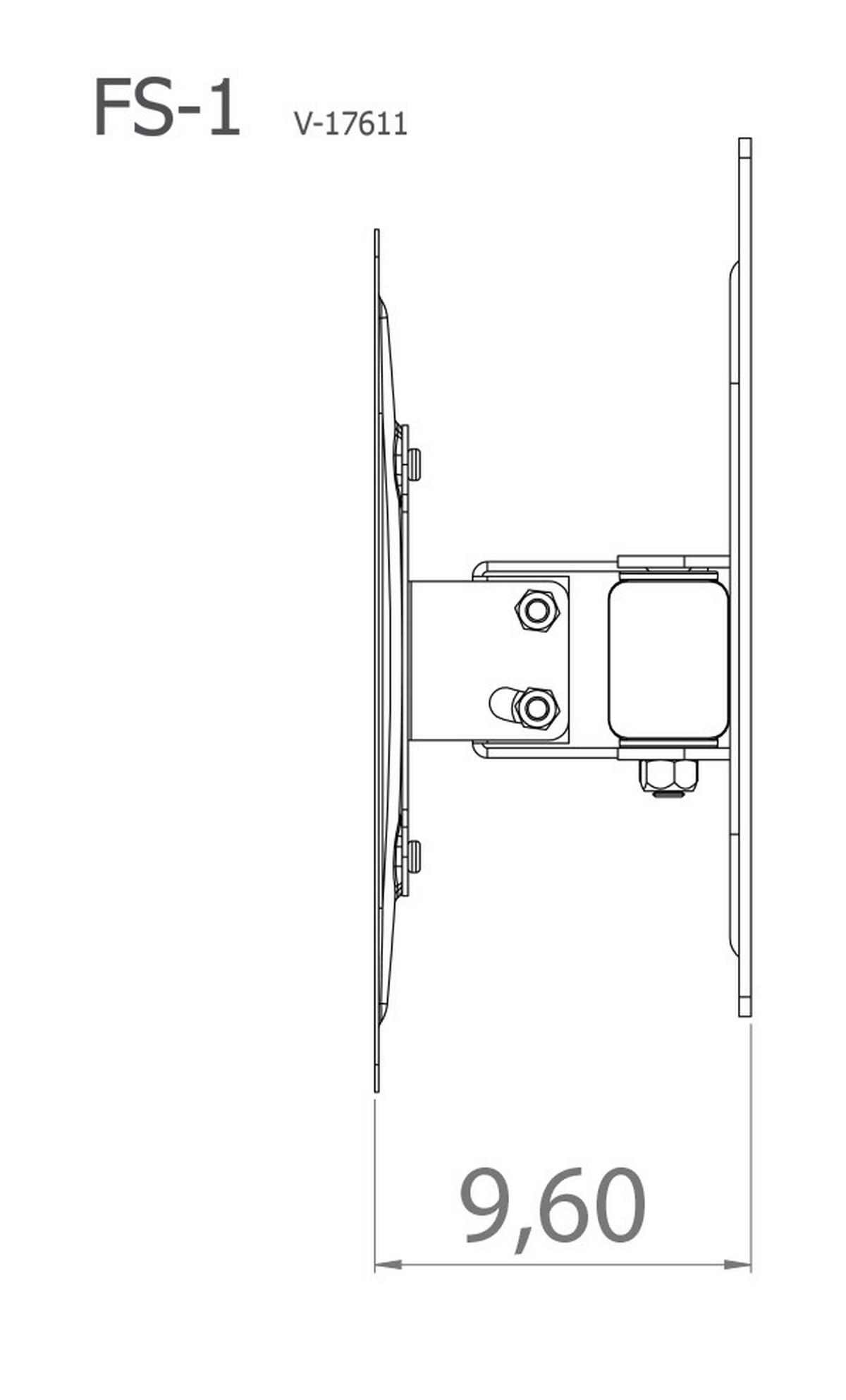 TV-WANDHALTER 37 Zoll  - Silberfarben, KONVENTIONELL, Metall (24,33/22/9,6cm) - MID.YOU