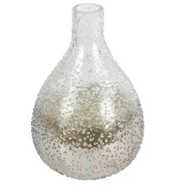 DEKORATIVNA VAZA  steklo  - zlate barve, Design, steklo (24cm)