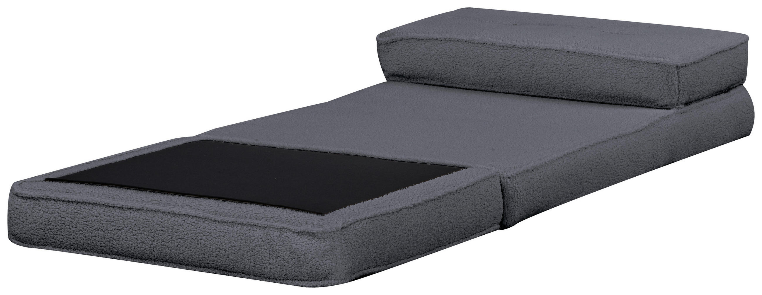 SCHLAFSESSEL Teddystoff Grau    - Grau, MODERN, Textil (74/61,5/80cm) - MID.YOU